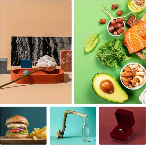 Meking 12Pcs 22Patterns Small Product Photography Backdrops Kit | Photo Background Food Photography Backdrop Board with Carrying Bag and Drawstring Bag(16.5X11inch) in Saudi Arabia