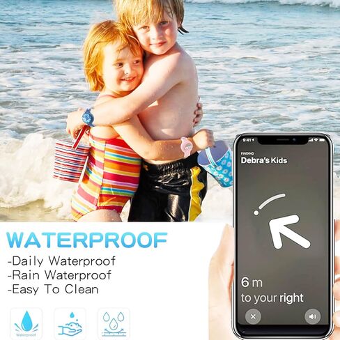Waterproof Air tag Bracelets for Kids (2 Pack) - Soft Silicone Hidden Air tag Wristband - Lightweight GPS Tracker Holder for Apple Airtag Watch Band for Child (Green & Blue) in Saudi Arabia