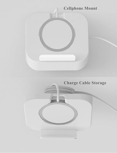 حامل هاتف على الحائط لشاحن Magsafe بجانب السرير متوافق مع ملحقات Magsafe مناسب لهاتف iPhone 12/12 Pro/ 13 Pro Max (الشاحن غير متضمن) (أبيض) in Saudi Arabia