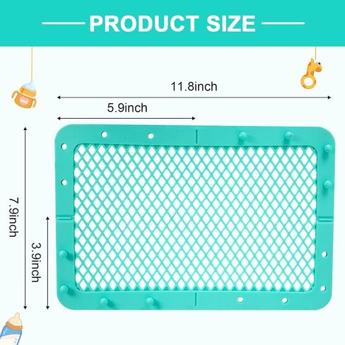 RMERVE Silicone Dishwasher Basket for Baby Items Dishwasher Bag for Small Items Dishwasher Bottle Parts Basket Bottle Nipples Baby Dishwasher Breast Pump Accessories Pacifier Toy Parts (Blue, Green) in Kuwait