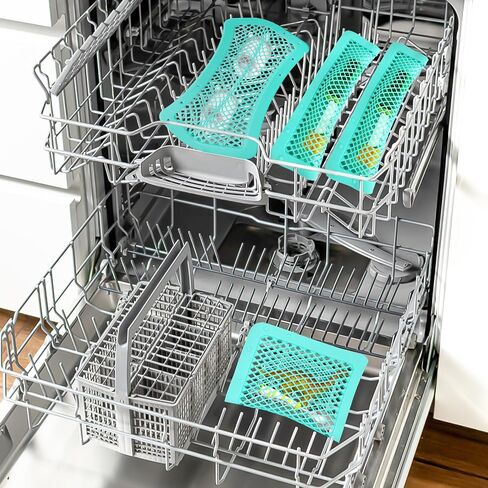RMERVE Silicone Dishwasher Basket for Baby Items Dishwasher Bag for Small Items Dishwasher Bottle Parts Basket Bottle Nipples Baby Dishwasher Breast Pump Accessories Pacifier Toy Parts (Blue, Green) in Kuwait