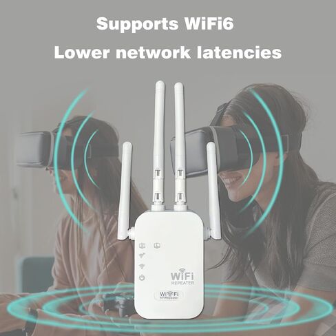 معزز إشارة موسع WiFi للمنزل: يغطي نطاق مكرر الإنترنت ثنائي النطاق ما يصل إلى 3000 قدم مربع in Saudi Arabia