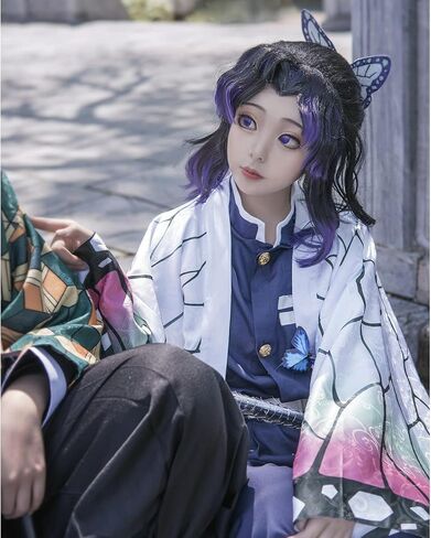 Halloween Cosplay Costumes Kamado Kids Anime Kimono Halloween Cloak in Kuwait