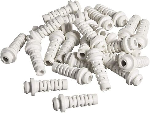 uxcell 25pcs 4mm Inner Dia PVC Strain Relief Cord Boot Protector Power Tool Hose Black in Saudi Arabia