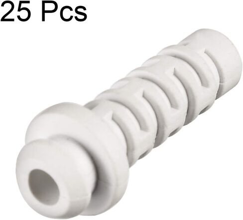 uxcell 25pcs 4mm Inner Dia PVC Strain Relief Cord Boot Protector Power Tool Hose Black in Saudi Arabia