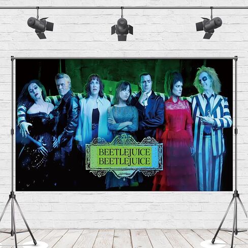 خلفية صورة بيتلجوس، لافتة الهالوين، ديكورات ومستلزمات حفلات أعياد الميلاد لحفلات استقبال المولود الجديد (43 × 71 بوصة) in Kuwait