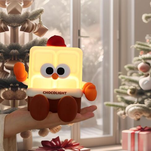 Silicone Popcorn Night Light for kids with 3 Levels of Light, Easy Tap Control - Ideal for Bedroom, Nursery or Movie Nights,Cute Design LED Nightlight for Cozy Atmosphere in Saudi Arabia
