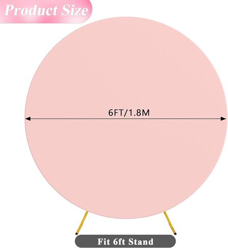 Wokceer 7.2FT غطاء خلفي مستدير أغطية قوس مستديرة أغطية قوس دائرية من الألياف اللدنة البيضاء غطاء خلفية قوس دائري لحفلات الزفاف وحفلات أعياد الميلاد in Kuwait