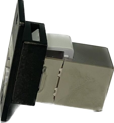 وصلة تركيب لوحة Talkitt Cat5e RJ45، محمية، أنثى إلى أنثى، أسود، طراز L-com ECF504 in Saudi Arabia