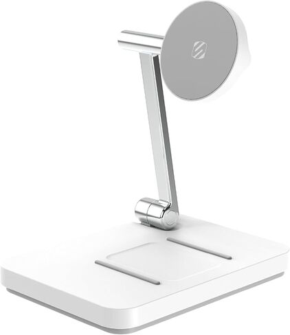 Scosche MSQSPBWT MagicMount™ Wireless Charging Station with Portable 5,000mAh Fast USB-C Power Bank for MagSafe iPhone 15/14/13/12/AirPods Pro/3/2 & Apple Watch Charger Stand (Watch Charger Not Incl.) in Saudi Arabia