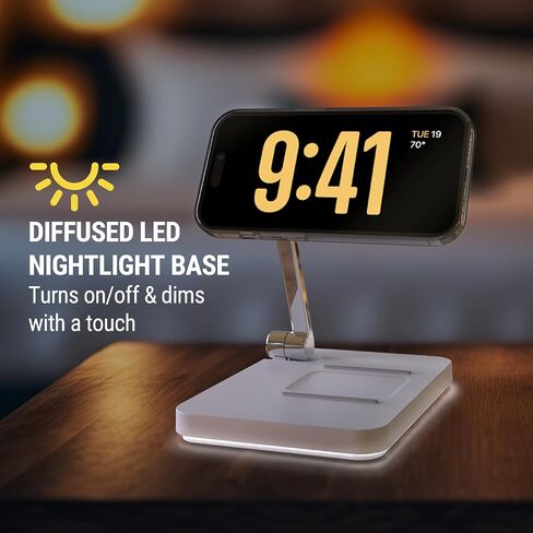 Scosche MSQSPBWT MagicMount™ Wireless Charging Station with Portable 5,000mAh Fast USB-C Power Bank for MagSafe iPhone 15/14/13/12/AirPods Pro/3/2 & Apple Watch Charger Stand (Watch Charger Not Incl.) in Saudi Arabia