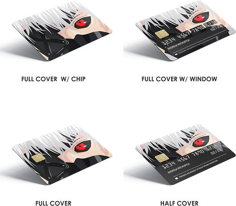 HK Studio Card Skin Sticker Anime for EBT, Transportation, Key, Debit, Credit Card Skin - Covering and Personalizing Bank Card - No Bubble, Slim, Waterproof, Digital-Printed in Saudi Arabia