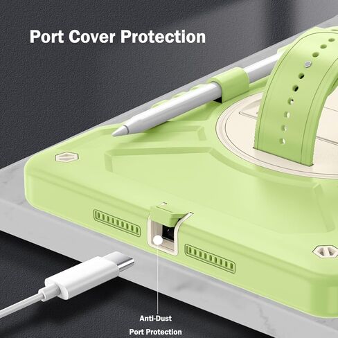 Callyue for iPad 9th Generation Case,iPad 8th/7th Generation Case,iPad 10.2 inch Case,iPad Tablet Protective Cover,Heavy Duty Shockproof,Swivel Stand, Green in Kuwait