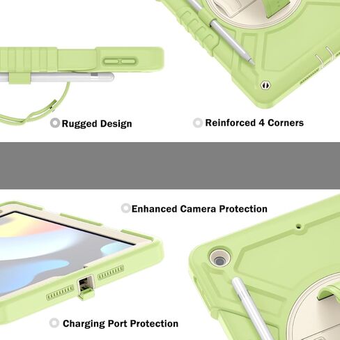 Callyue for iPad 9th Generation Case,iPad 8th/7th Generation Case,iPad 10.2 inch Case,iPad Tablet Protective Cover,Heavy Duty Shockproof,Swivel Stand, Green in Kuwait