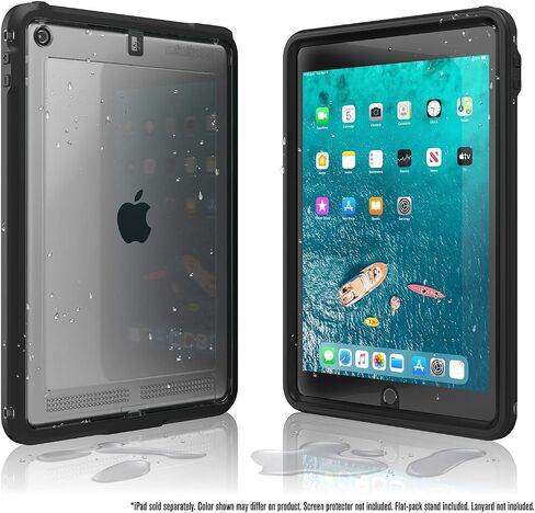 Catalyst, Waterproof Case for iPad 10.2 9th 8th 7th Edition - Waterproof 6.6 ft - Full Body Protection, Drop Proof 4ft, Kickstand, True Acoustic Sound Technology, Built-in Screen Protector - Black in Saudi Arabia