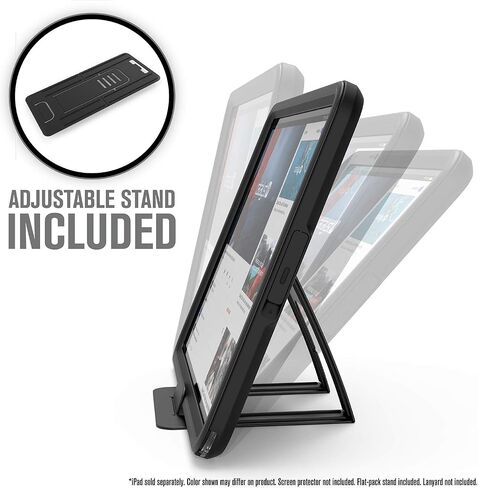 Catalyst, Waterproof Case for iPad 10.2 9th 8th 7th Edition - Waterproof 6.6 ft - Full Body Protection, Drop Proof 4ft, Kickstand, True Acoustic Sound Technology, Built-in Screen Protector - Black in Saudi Arabia