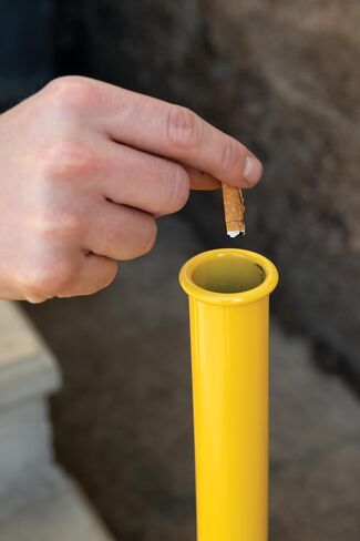 Eagle, Outdoor Ashtray, Original Butt Can, Galvanized Steel with Steel Tube, 5 Gallon, Beige, 1200BEIGE in Saudi Arabia