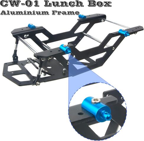 CW01 Aluminum Body Mounts Car Shell Fixing for Tamiya RC 1/12 CW01 Lunch Box Chassis Upgrades Parts（Grey） in Saudi Arabia
