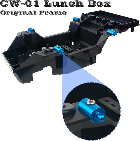 CW01 Aluminum Body Mounts Car Shell Fixing for Tamiya RC 1/12 CW01 Lunch Box Chassis Upgrades Parts（Grey） in Saudi Arabia