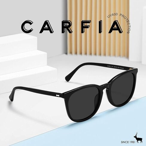 CARFIA Big Fashion Polarized Women's Sunglasses UV Protection Outdoor Driving Eyewear CA5358 in Saudi Arabia