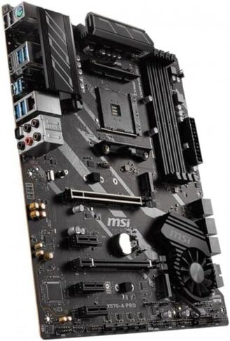 MSI X570-A PRO Motherboard ATX - Supports AMD Ryzen 2nd and 3rd Gen Processors, AM4, Dual Channel DDR4, 2 x PCIe 4.0 x16, 1 x M.2 Gen4 x4, USB 3.2 Gen2, Type-C, HDMI, Gigabit LAN in Saudi Arabia