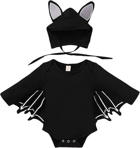 YOUNGER TREE Newborn Infant Baby Boy Cotton Outfits Long Sleeve Romper with Hat Fall Winter Clothing Set in Saudi Arabia