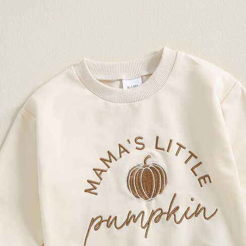 Baby Boys Halloween Two Piece Outfits Long Sleeve Pumpkin Letter Pullover Sweatshirt Pants Fall Winter Clothes in Saudi Arabia
