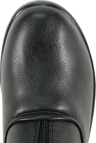 KOZI Canada Women Casual Ankle Bootie Winter Boot NANCY Fur Boot Double Zipper or Side Zipper with Ice Cleat Slip Resistant Outsole Black in Kuwait