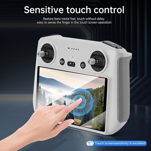 غشاء واقي شاشة من الزجاج المقوى عالي الدقة متوافق مع ملحقات جهاز التحكم عن بعد SPECTA/DJI Mini 4 Pro/Mini 3/Mini 3 Pro/Air 3/Mavic 3 Pro/Air 2S RC/RC 2 (3 عبوات) in Kuwait