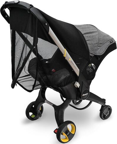 Stroller Sun Shade - Universal Stroller Sun Shade for Travel Strollers, Jogging Strollers; Baby and Toddler Travel Essential; Safely Blocks Up to 99% of UV, Easy to Install in Saudi Arabia