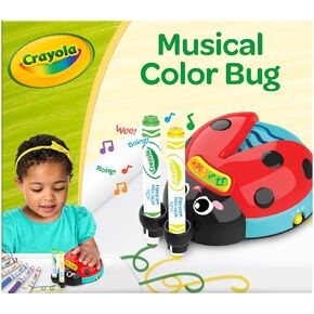 Crayola Musical Doodle Bug, Toddler Sensory Toy, Ladybug Toy for Kids, Arts & Crafts Gifts for Toddlers, Ages 2, 3, 4