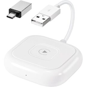 2024 Wireless CarPlay Adapter, CarPlay Dongle for OEM Wired CarPlay Cars, Convert Wired to Wireless CarPlay, Support Online Update Plug & Play Easy Use Fit for Cars from 2015 & iPhone （White） in Saudi Arabia