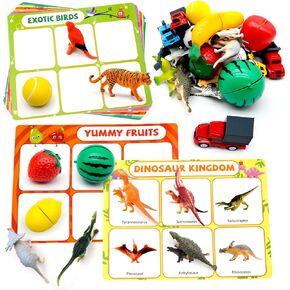 XIXILAND Sorting Toys for Toddlers, Preschool Learning Activities Montessori Toys for 3 Year Old Educational Toys Fine Motor Toys, Sensory Toys Matching Dinosaur Game for 3 4 5+ Year Old Boys Girls