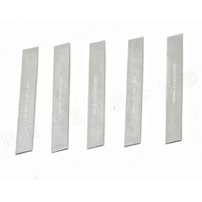 Set of 5 HSS Trapezoid Blades 3/32" x 5/8" (Wide) x 5" (Long) for Lathe Parting Cut off & Tool Holders -Hard & Ground | Cutting Tool | Lathe Accessories Workshop DIY Tool