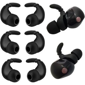 Silicone Ear Hooks for Sony WF-1000XM5 Ear Tips Replacement Earbuds Tips for WF-1000XM5 WF-1000XM4 WF-1000XM3 Earbuds 3 Pairs