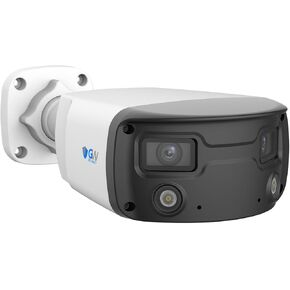 GW Security 4MP @25FPS IP POE 180° Super Wide Angle Full Color Hunter F1.0 Lens Two-Way Audio Bullet Security Camera (GW42-44101BF-T)
