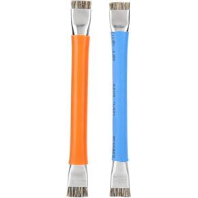 2Pcs Phone Motherboard IC Cleaning Brush, Double Head AntiStatic Brush, Grooved Bristle Brush for Mobile Phone/Tablet PC