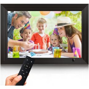10.1 Inch Digital-Picture-Frame with 32GB USB Flash Drive, 1280x800 HD IPS Screen Digital Photo-Frame, Video, Music, Share Moments via SD Card or USB, Remote Control 10’’ Video Frame (no-WiFi)