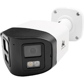 ONWOTE 180° Wide Angle 4K 8MP PoE Security Camera, Two Way Audio, AI Human Vehicle Detection Trigger Color Night Vision, Add on Camera to PoE NVR System