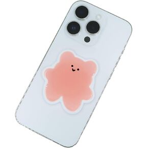 Cute Phone Grip with Pink Bear,Grip Stand Cell Phone Accessory Collapsible,Expandable for Multi Functional Suction Cup Portable Phone Mount for Back of Phone Grip Holder(Pink Bear)