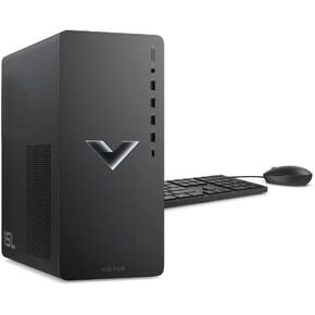 HP Victus 15L Gaming Desktop PC, AMD Ryzen 5 5600G, AMD RX6400, 16GB RAM, 512GB SSD, Mica Silver, Windows 11 Home, TG02-0013w