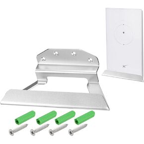 حامل حائط من الألومنيوم لمحول Starlink Ethernet سطح أملس/شكل مصقول - ملحقات تثبيت دعامة متينة ومتينة لمحول Starlink Ethernet
