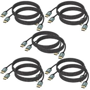 Display Port Cable 6 Feet, 4K Display Port to DP Cable 1.2 4K@60Hz 2K@165Hz 144hz High Speed Aluminum Shell Male to Male Compatible for Monitor TV Card PC Laptop