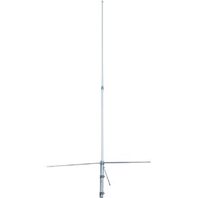 Tram 1480 200-Watt Dual-Band 2-Section Fiberglass Base Antenna with 50-Ohm UHF SO-239 Connector, 8-Ft. 4-in. Tall, Silver