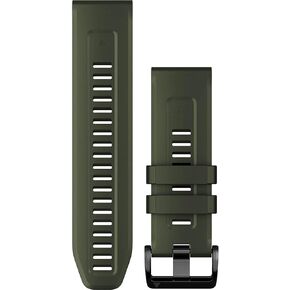 Garmin QuickFit 26 mm Watch Band - Flame Red/Graphite Silicone Band