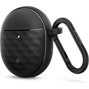 حافظة Caseology Parallax لـ Google Pixel Buds Pro 2 (2024)، لحافظة Buds Pro (2022) [تشمل حلقة تسلق] - أسود غير لامع in Kuwait