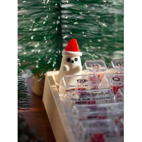 Artisan Keycaps - Cute Ghost Resin Keycaps Custom Escape Handmade Keycap for Mechanical Keyboard Key Cap (Poor Ghost_01, Opaque)