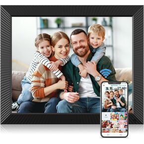 17" Digital Photo Frame Large-Digital-Picture-Frame - 32GB Digital Frame, 1920*1200 IPS Touch Screen, Motion Sensor, Full Function, Share Photo via App Email, Free Cloud, Wall Mountable for Home Decor