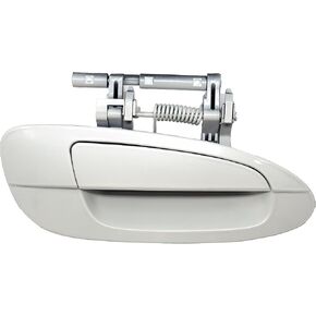 Sentinel Parts Outside Exterior Door Handle Rear Left Driver Side KY2 Polished Pewter Metallic Compatible with 2002-2006 Nissan Altima Replaces # NI1520112, 82607-8J009