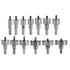 13Pcs Carbide Tip TCT Drill Bit Hole Saw Set Stainless Steel Metal Alloy Cutter Hole Saw Drilling Set 16-53mm